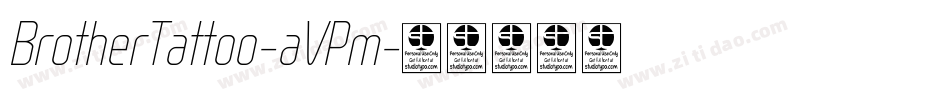 BrotherTattoo-aVPm字体转换
