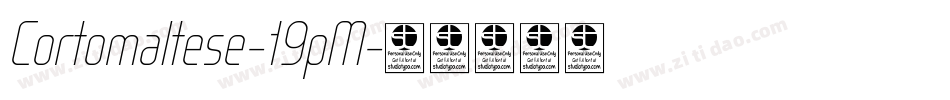 Cortomaltese-19pM字体转换