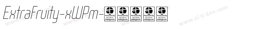 ExtraFruity-xWPm字体转换