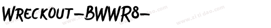 Wreckout-BWWR8字体转换