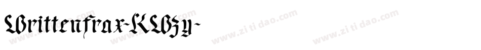 Writtenfrax-KWzy字体转换