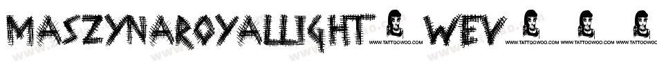 MaszynaRoyalLight-WEv字体转换