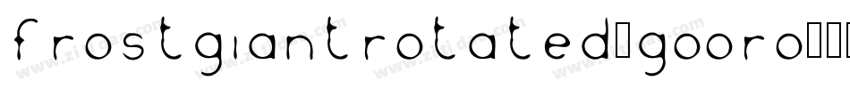 FrostGiantRotated-GOOrO字体转换