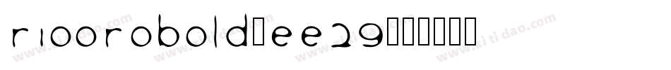 RioOroBold-Ee29字体转换