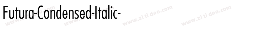 Futura-Condensed-Italic字体转换