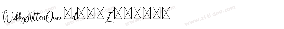 WubbyKittenDemo-d959Z字体转换
