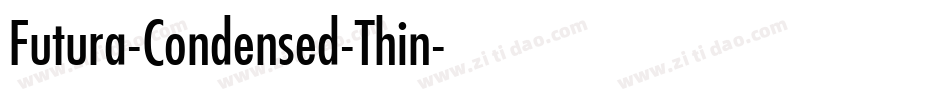 Futura-Condensed-Thin字体转换