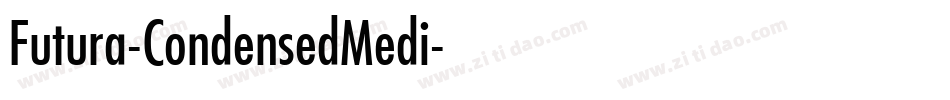 Futura-CondensedMedi字体转换