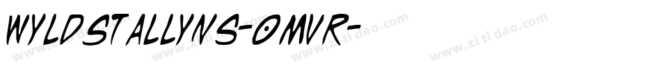 WyldStallyns-0Mvr字体转换