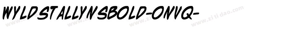 WyldStallynsBold-onvq字体转换