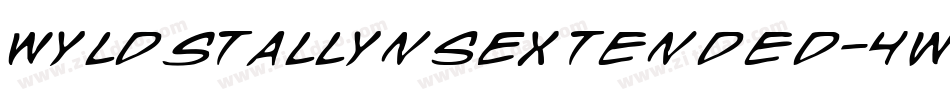 WyldStallynsExtended-4wnY字体转换