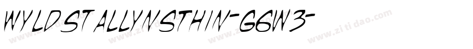 WyldStallynsThin-g6w3字体转换