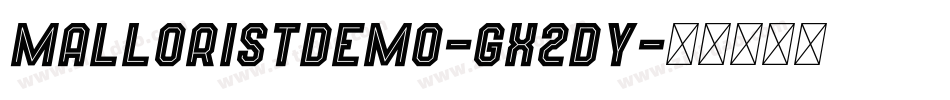 MalloristDemo-gx2DY字体转换