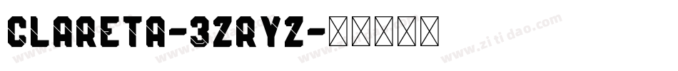 Clareta-3zRyz字体转换