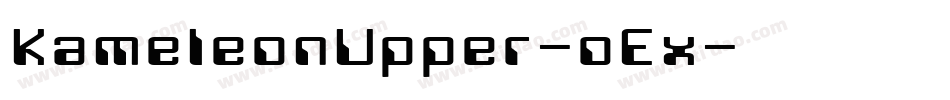 KameleonUpper-oEx字体转换