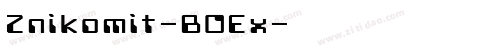 Znikomit-BOEx字体转换