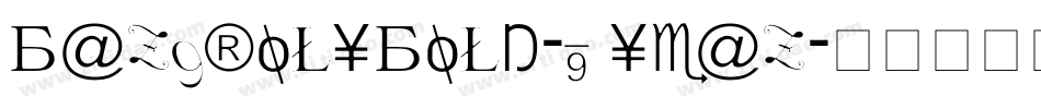 BazgrolyBold-9YMaZ字体转换