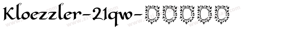 Kloezzler-21qw字体转换