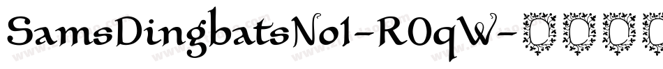 SamsDingbatsNo1-R0qW字体转换