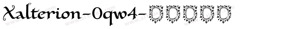 Xalterion-0qw4字体转换