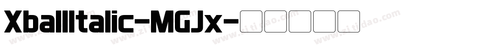 XballItalic-MGJx字体转换