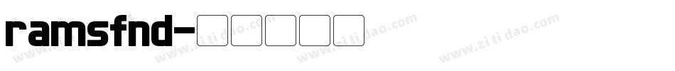 ramsfnd字体转换