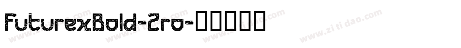 FuturexBold-2ro字体转换