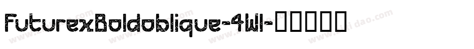 FuturexBoldoblique-4Wl字体转换