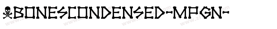 XbonesCondensed-MPgn字体转换
