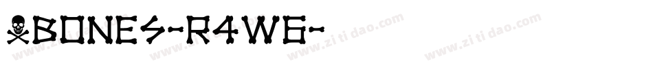Xbones-R4W6字体转换