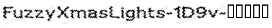 FuzzyXmasLights-1D9v字体转换
