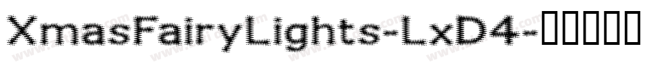 XmasFairyLights-LxD4字体转换