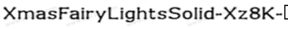 XmasFairyLightsSolid-Xz8K字体转换