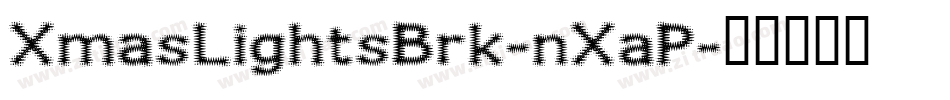 XmasLightsBrk-nXaP字体转换