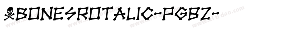 XbonesRotalic-PgBZ字体转换