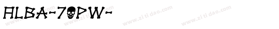 Alba-7Opw字体转换