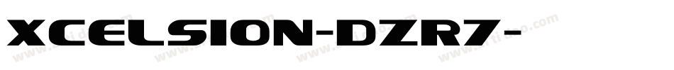Xcelsion-dzr7字体转换