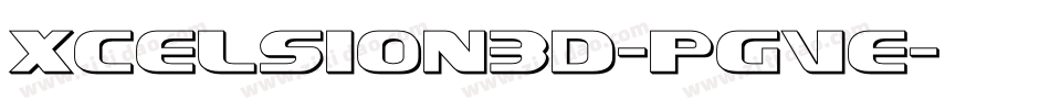 Xcelsion3D-PgVE字体转换
