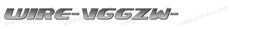 Wire-VGGzw字体转换
