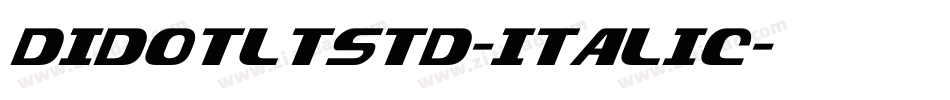 DIDOTLTSTD-ITALIC字体转换