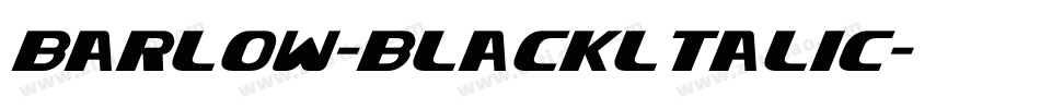 barlow-blackltalic字体转换 barlow-blackltalic字体转换