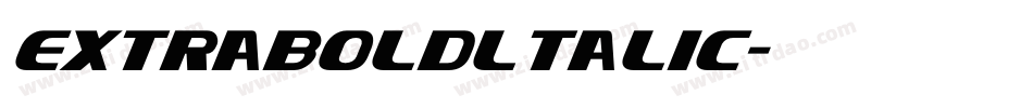 extraboldltalic字体转换