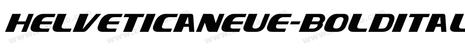 helveticaneue-bolditalic字体转换