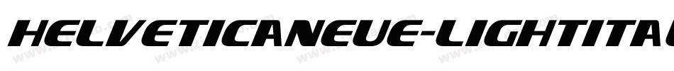 helveticaneue-lightitalic字体转换