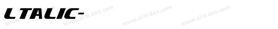 ltalic字体转换 ltalic字体转换