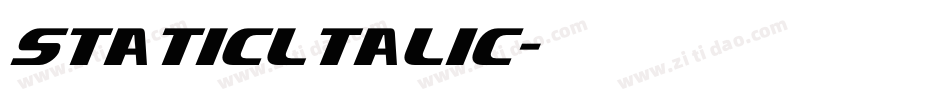 staticltalic字体转换 staticltalic字体转换
