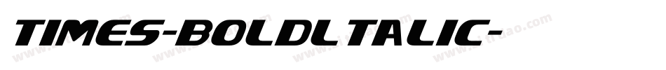 times-boldltalic字体转换