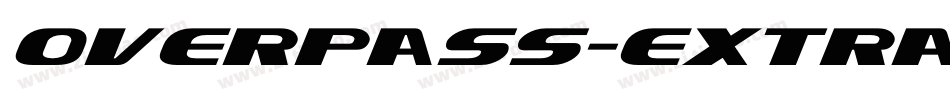 overpass-extrabold-italic-3字体转换