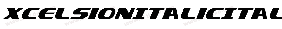 XcelsionItalicItalic-D9L0字体转换