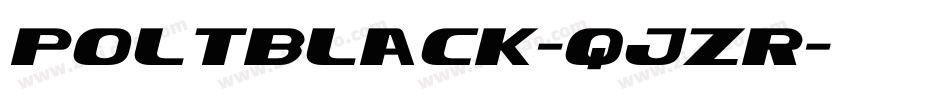 PoltBlack-qJzr字体转换